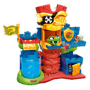 Piratix Skull Fortress: fortaleza calavera con depósito de agua y bandera pirata