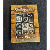 Set de 10 dados personalizados de Skull Tales en su caja
