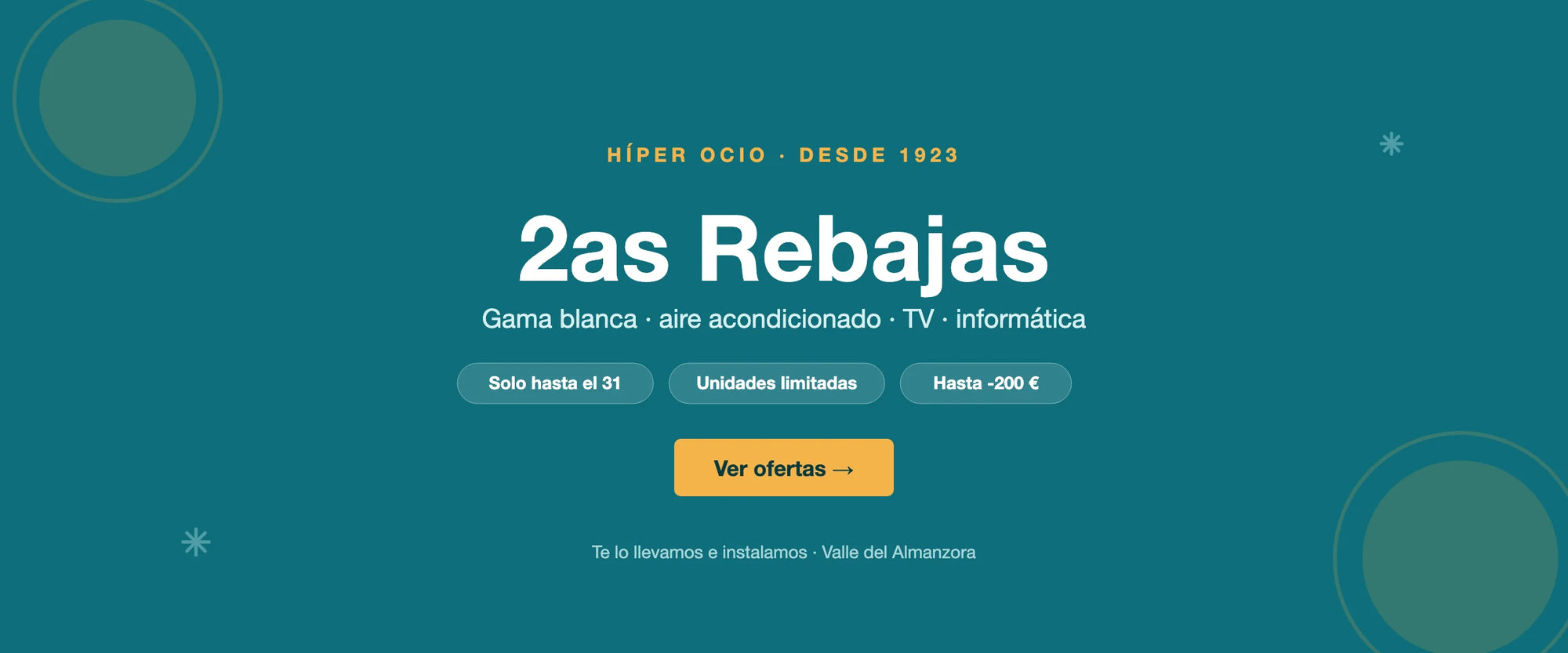 2as Rebajas de agosto en Híper Ocio