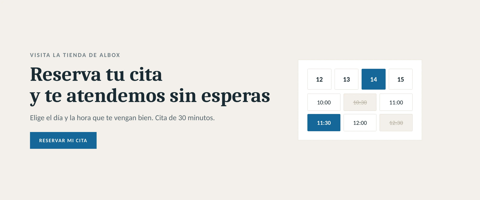Reserva tu cita para visitar la tienda de Híper Ocio en Albox. Elige día y hora, cita de 30 minutos.