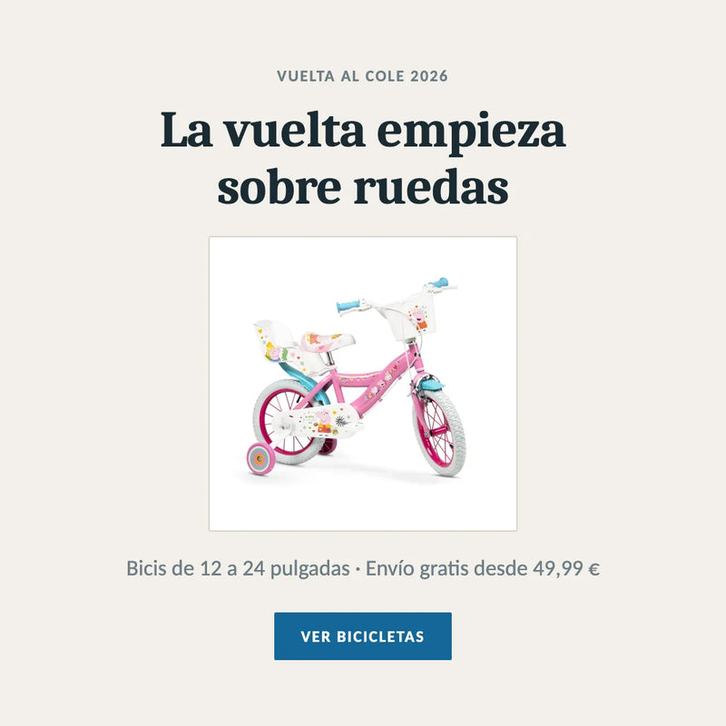 Bicicleta infantil Toimsa de Peppa Pig para la vuelta al cole.