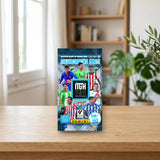 Sobre Panini MegaCracks 2026/27 sobre una mesa de madera