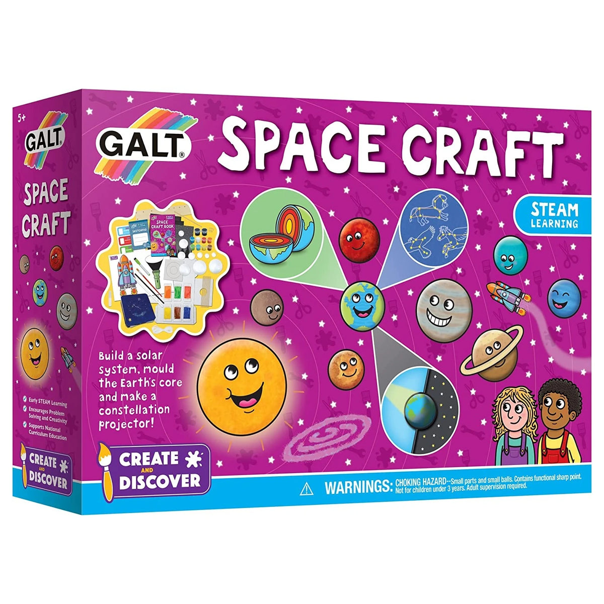 Caja de Galt Space Craft (Create & Discover), kit de manualidades del espacio desde 5 años
