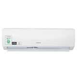 Aire acondicionado Infiniton SPTSE12A2: unidad interior de frente, blanca, con las etiquetas Inverter, A++ y R32