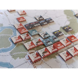 Detalle de las fichas de unidades de Stalingrad Roads sobre el mapa