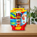SuperThings Kazoom Spinners — Figura Sorpresa sobre una mesa de madera