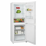 Frigorífico Combi SVAN SC185602ENF interior abierto con alimentos
