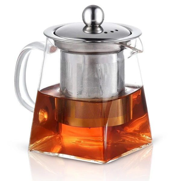 Tetera de cristal Cuperinox 350 ml con filtro de acero inoxidable