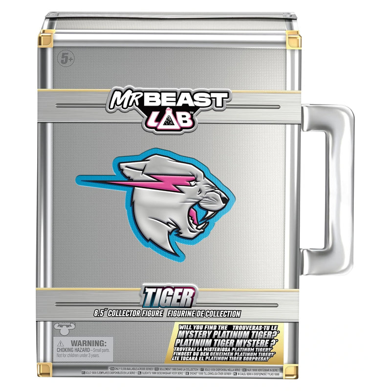 MrBeast Lab Apex Beast Tiger figura coleccionable 15,8 cm caja maletín cerrada