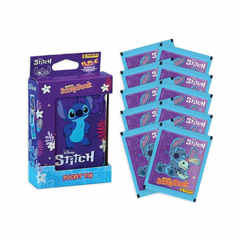 Panini Pocket Tin Stitch - Cajita Metálica + 10 Sobres