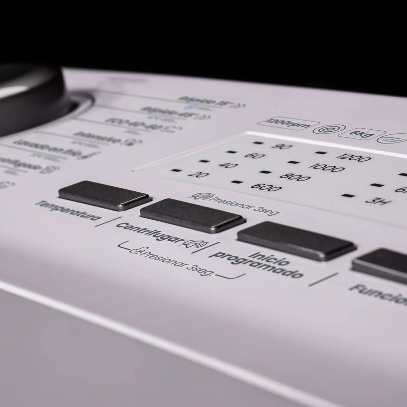 Lavadora Infiniton TLW-L62CBJ 6kg 1200rpm Carga Superior Blanca con Vapor Care