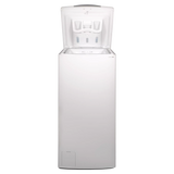 Lavadora Infiniton TLW-L62CBJ de 6 kg, carga superior, 1200 rpm, tecnologia Vapor Care, color blanco