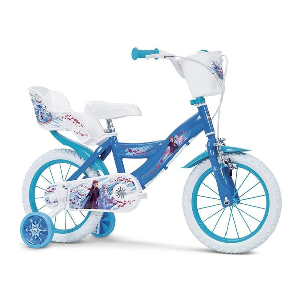 Bicicleta Toimsa Huffy 16" Frozen 16687 con ruedines, cesta y portamuñecas