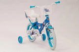 Bicicleta Toimsa 16" Frozen 16687 vista lateral con ruedines