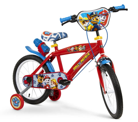 Pack bicicleta Toimsa 16'' Paw Patrol con ruedas de entrenamiento