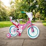 Bicicleta Infantil Toimsa 14" Minnie Mouse Disney - Con Ruedines y Cesta (14613) en el parque