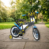 Bicicleta Toimsa 14" Batman 14913 - Con Ruedas de Entrenamiento en el parque