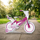 Bicicleta Infantil Toimsa 14" Princesas Disney - Con Ruedines y Cesta (14643) en el parque