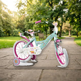 Bicicleta Toimsa 16" Peppa Pig (1698) - Con Cesta y Silla para Muñecas en el parque