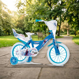 Bicicleta Toimsa Huffy 14" Frozen Disney (14687) - Con Cesta y Portamuñecas en el parque