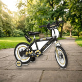 Bicicleta Toimsa 16" Batman 16913 - Con Ruedas de Entrenamiento en el parque
