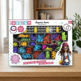 Toy Planet Conjunto Joyeria Loom (20801) sobre una mesa de madera