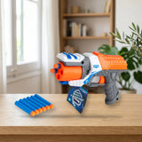 Toy Planet Shot Gun Ultimate Loot (090045) sobre una mesa de madera
