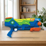 Toy Planet Shot Gun Water pistola Aqua Fury (80023) sobre una mesa de madera