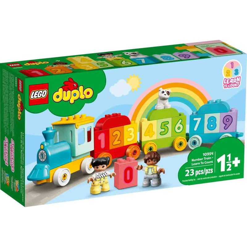 tren de los números lego duplo 10954 para aprender a contar
