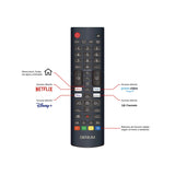 Mando a distancia WEB-2872 del televisor Genium GTV24HD con accesos directos
