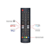 Mando a distancia WEB-2872 del televisor Genium GTV24HD con accesos directos
