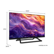 Medidas del televisor Genium GTV24HD: 534,8 mm de ancho