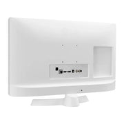 Parte trasera blanca del televisor LG 24TQ510S-WZ con anclaje VESA 75 x 75 mm