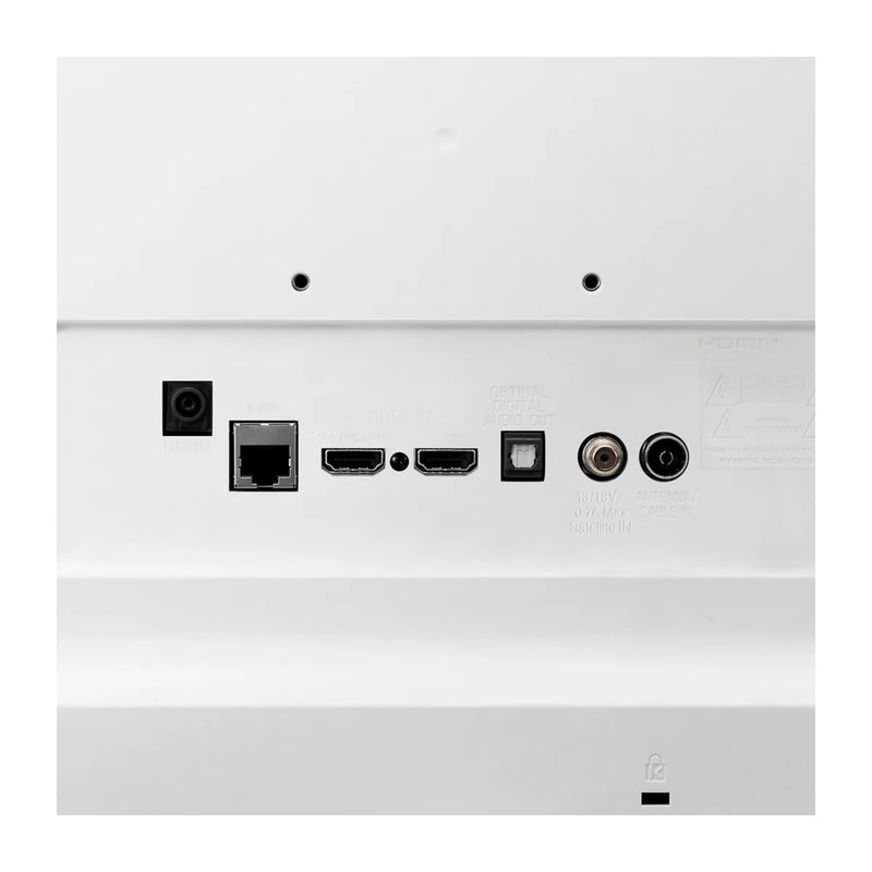 Conexiones del LG 24TQ510S-WZ: 2 HDMI, USB, Ethernet RJ-45 y antena