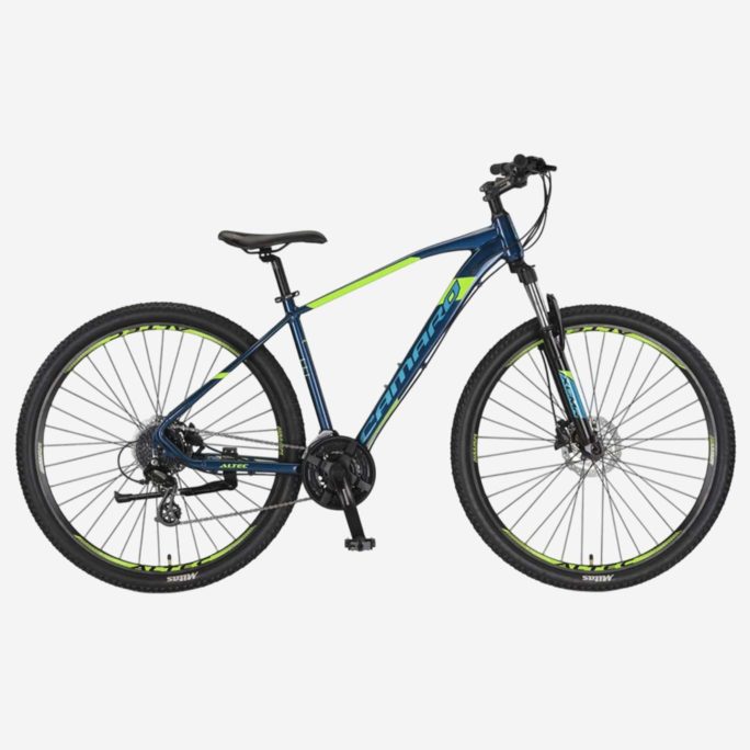 Bicicleta de montaña UMIT Camaro 27,5 pulgadas azul de aluminio con frenos de disco y suspensión