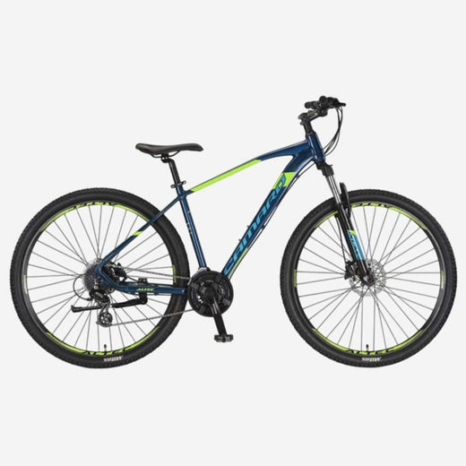 Bicicleta de montaña UMIT Camaro 27,5 pulgadas azul de aluminio con frenos de disco y suspensión