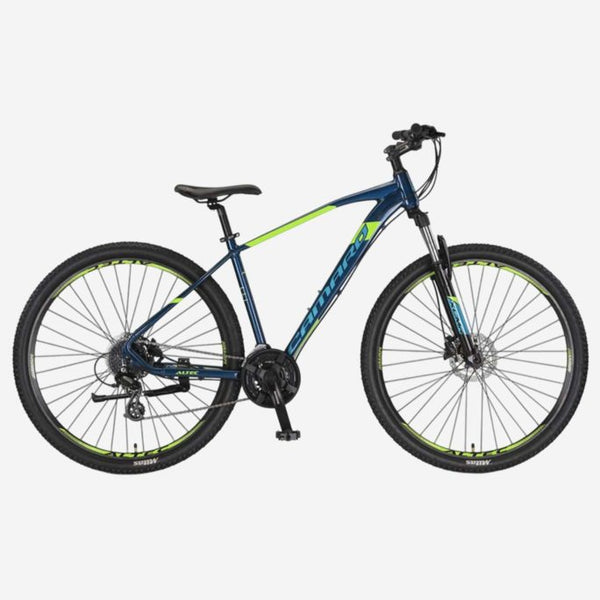 Bicicleta de montaña UMIT Camaro 27,5 pulgadas azul de aluminio con frenos de disco y suspensión