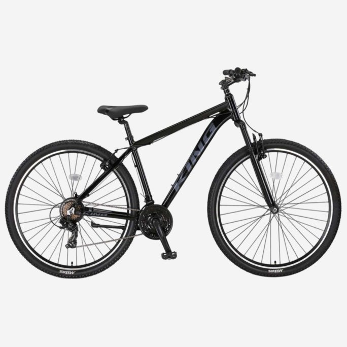 Bicicleta de montaña UMIT King 29 pulgadas negra de aluminio con cambio Shimano 21v y suspensión