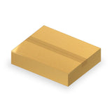 Caja de cartón 380×280×80 mm cerrada con cinta