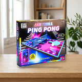 Valuvic Juego de Mesa LED Ping Pong (R05-2032) sobre una mesa de madera