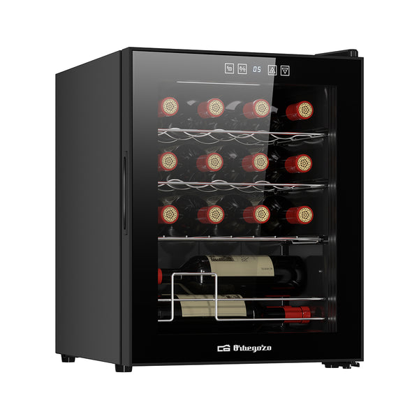 Vinoteca Orbegozo VCO 1600 con compresor - 16 botellas - vista frontal