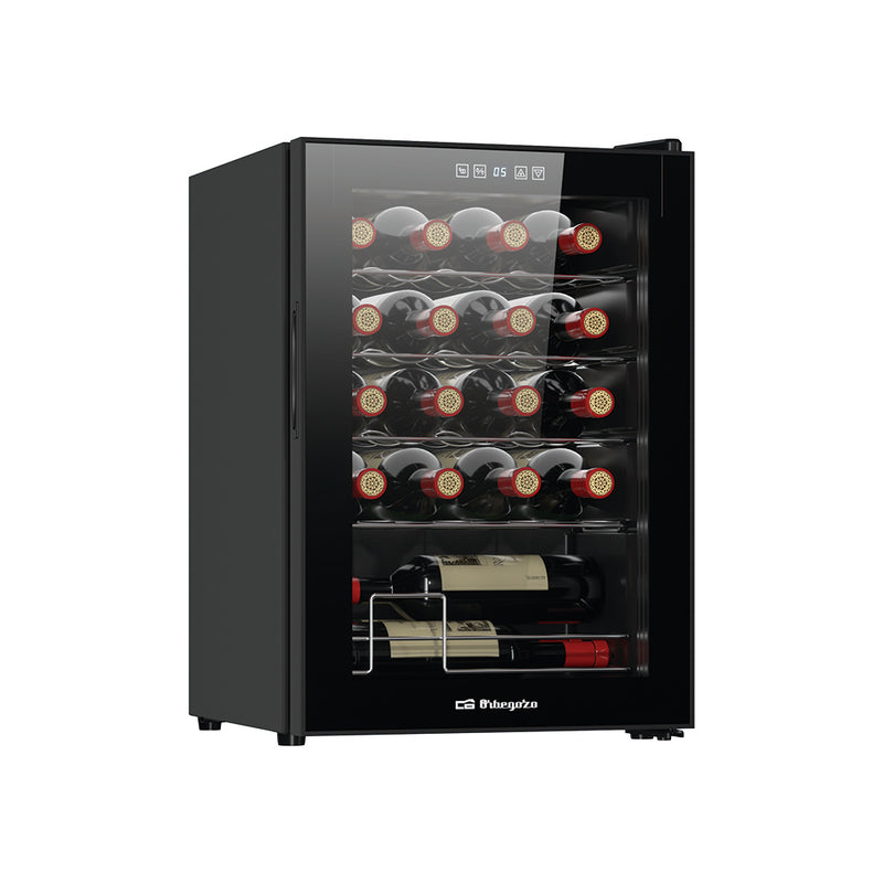 Vinoteca Orbegozo VCO 2000 con compresor - 20 botellas - vista frontal
