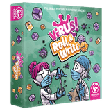 Caja del juego Virus! Roll & Write de Tranjis Games, de Paloma J. Pascual y Abraham Sánchez