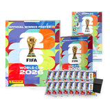 Pack coleccionista con álbum, póster del campeón, Update Set, 16 sobres Panini World Cup 2026 y deck box