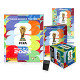 Pack coleccionista con álbum, póster del campeón, Update Set, caja de 50 sobres Panini World Cup 2026 y deck box