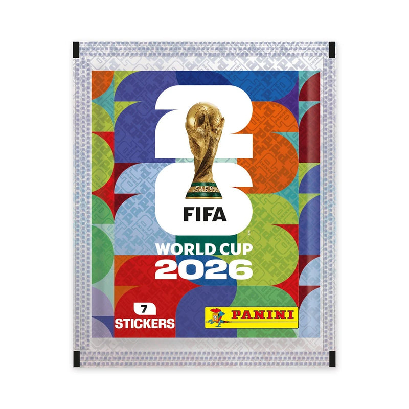 Sobre oficial Panini FIFA World Cup 2026 con 7 cromos