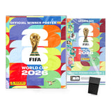Pack con el póster oficial del campeón, Update Set Panini World Cup 2026 y deck box