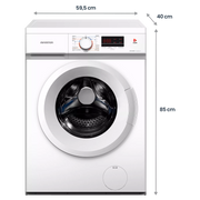 Lavadora Infiniton WM-D61DBF 6 kg compacta, vista de detalle