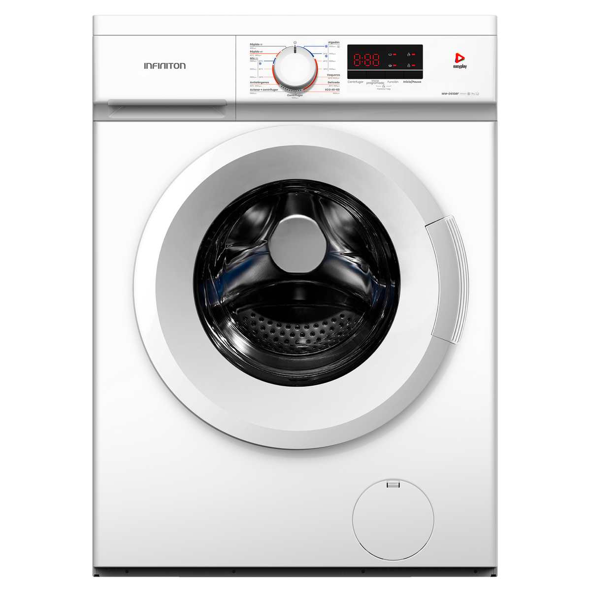 Lavadora Infiniton WM-D61DBF 6kg vista frontal