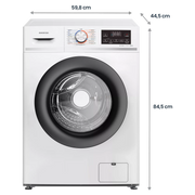 Lavadora Infiniton WM-H61ABY de 6 kg, carga frontal, 1200 rpm, clase A, motor Inverter